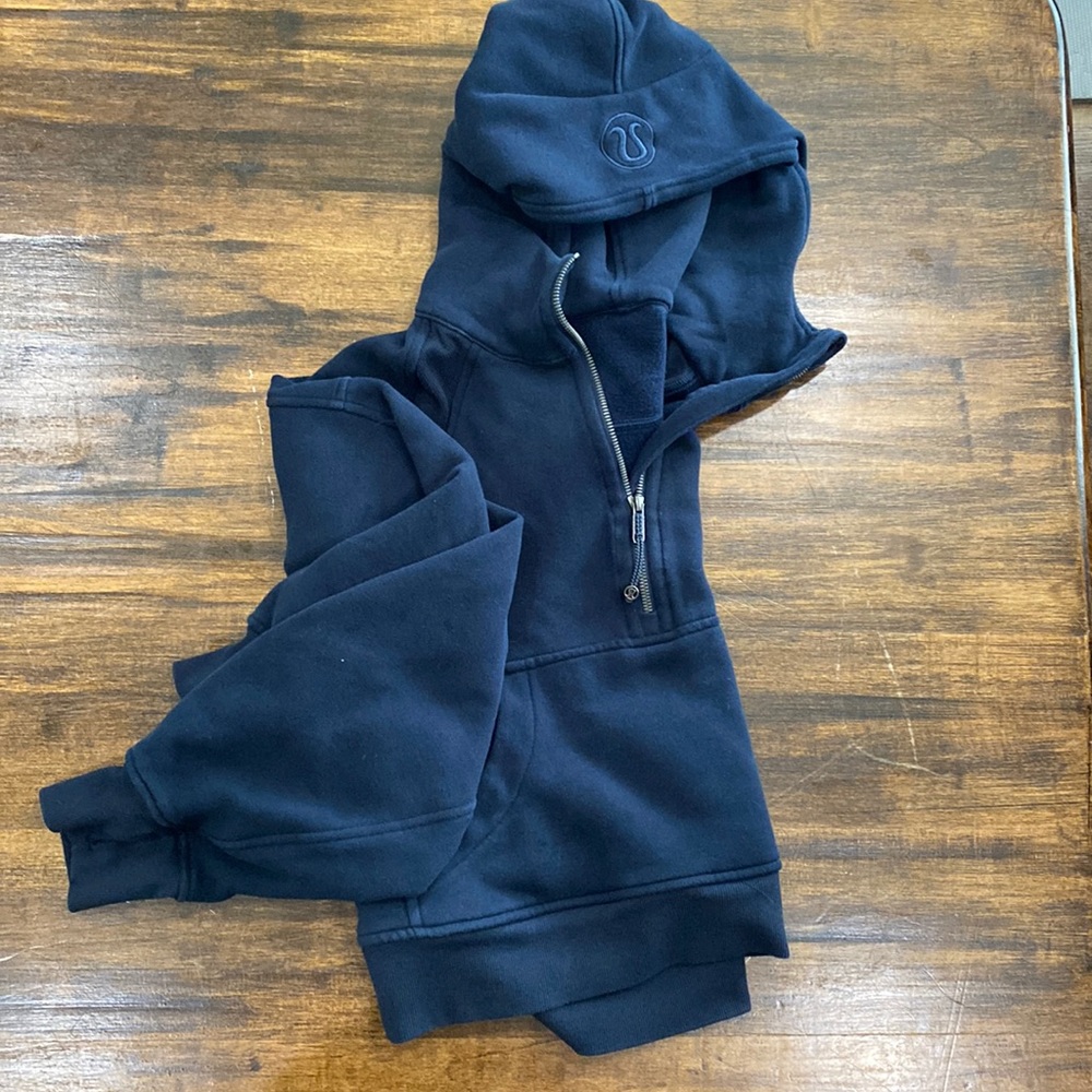 Lululemon Scuba Oversized Half Zip Hoodie True Navy
